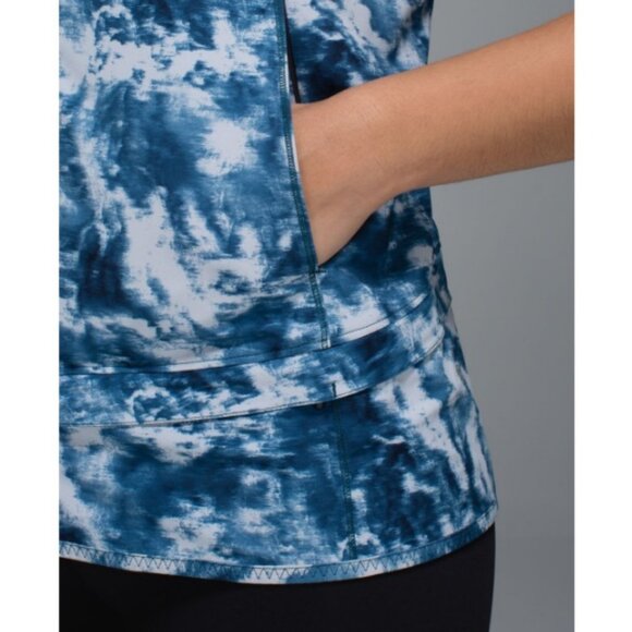 Lululemon Light Speed Vest Sea Side Silver Fox Alberta Lake Blue | Size 6 - Picture 5 of 11